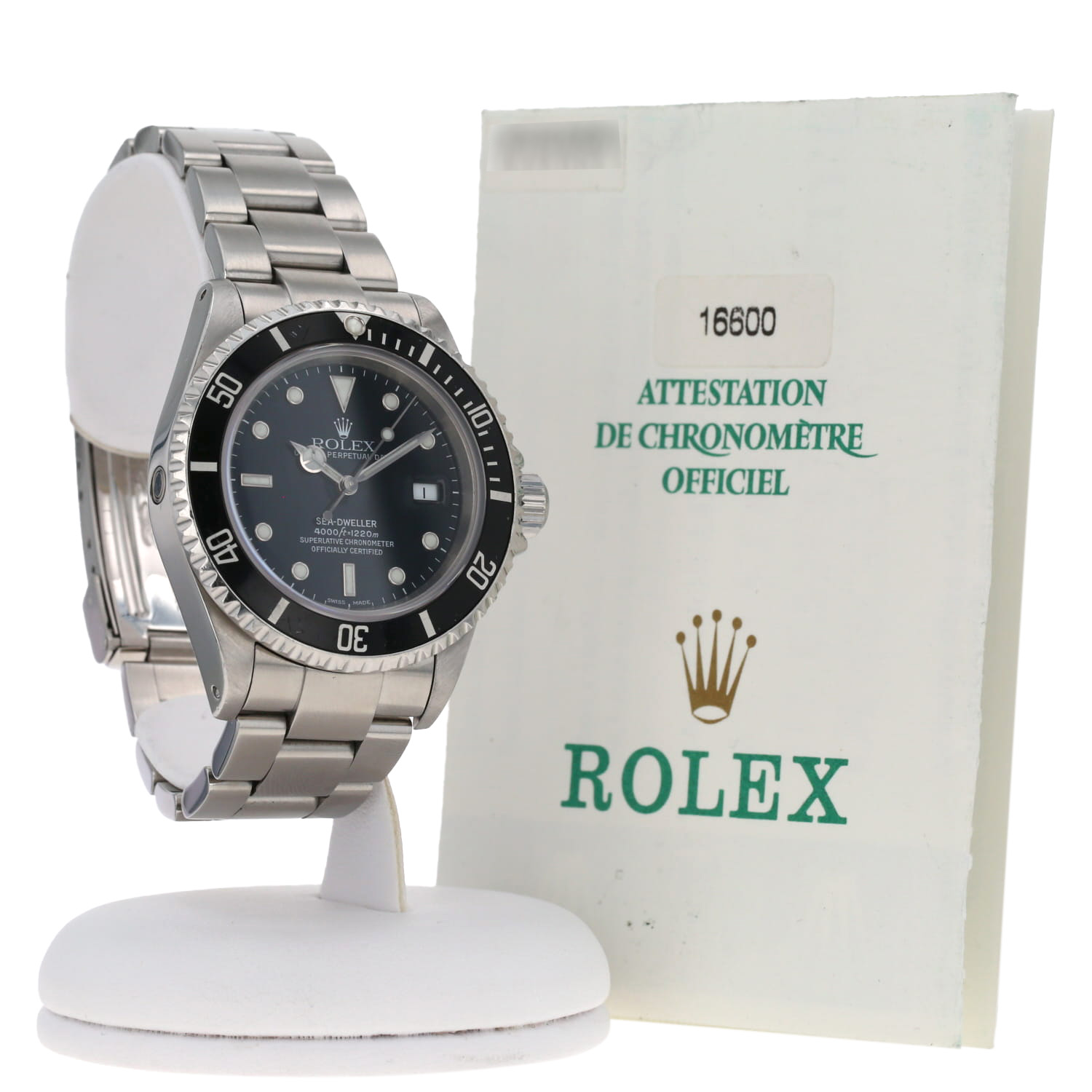Montre Rolex Sea Dweller en acier Ref: Rolex - 16600  Vers 2000 - Detail D2