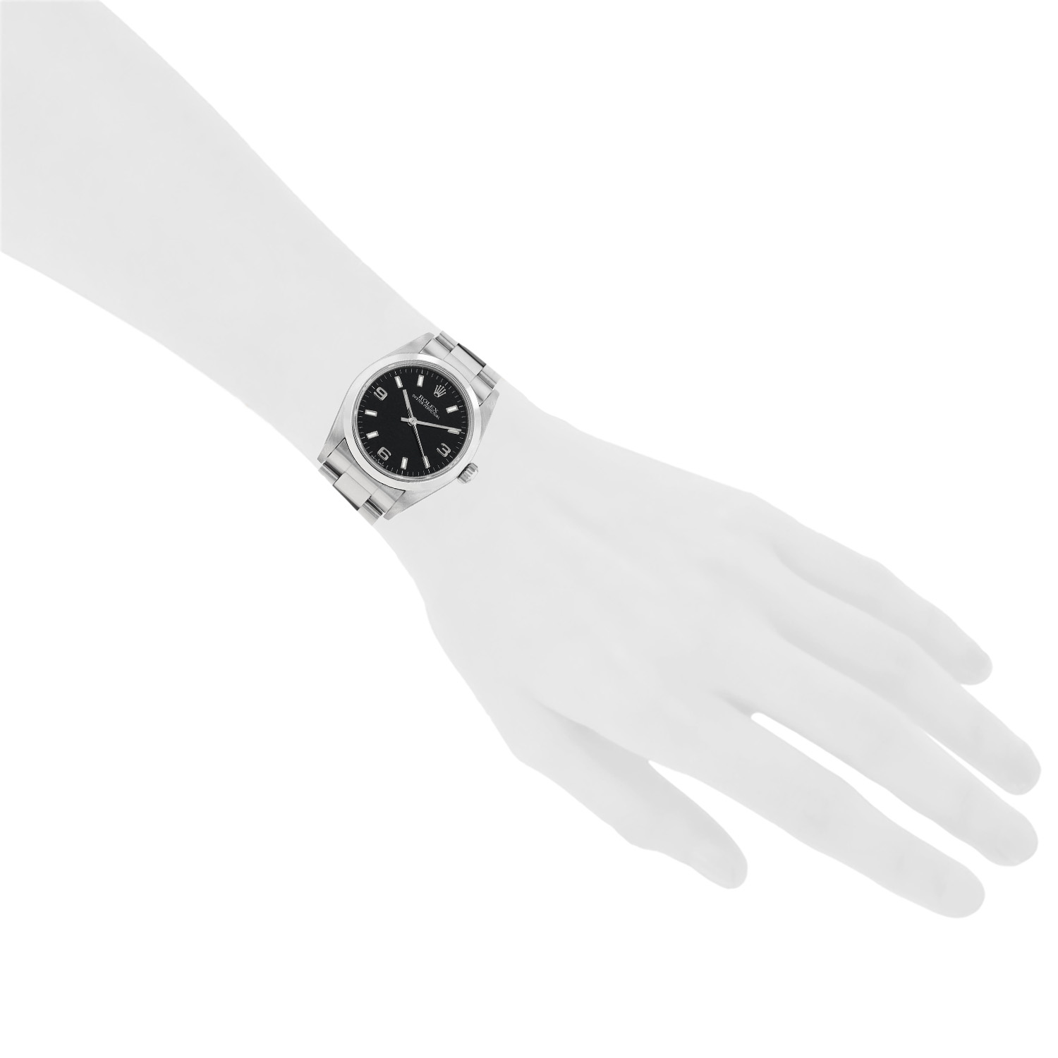 Montre Rolex Oyster Perpetual en acier Ref: Rolex - 77080  Vers 2000 - Detail D1