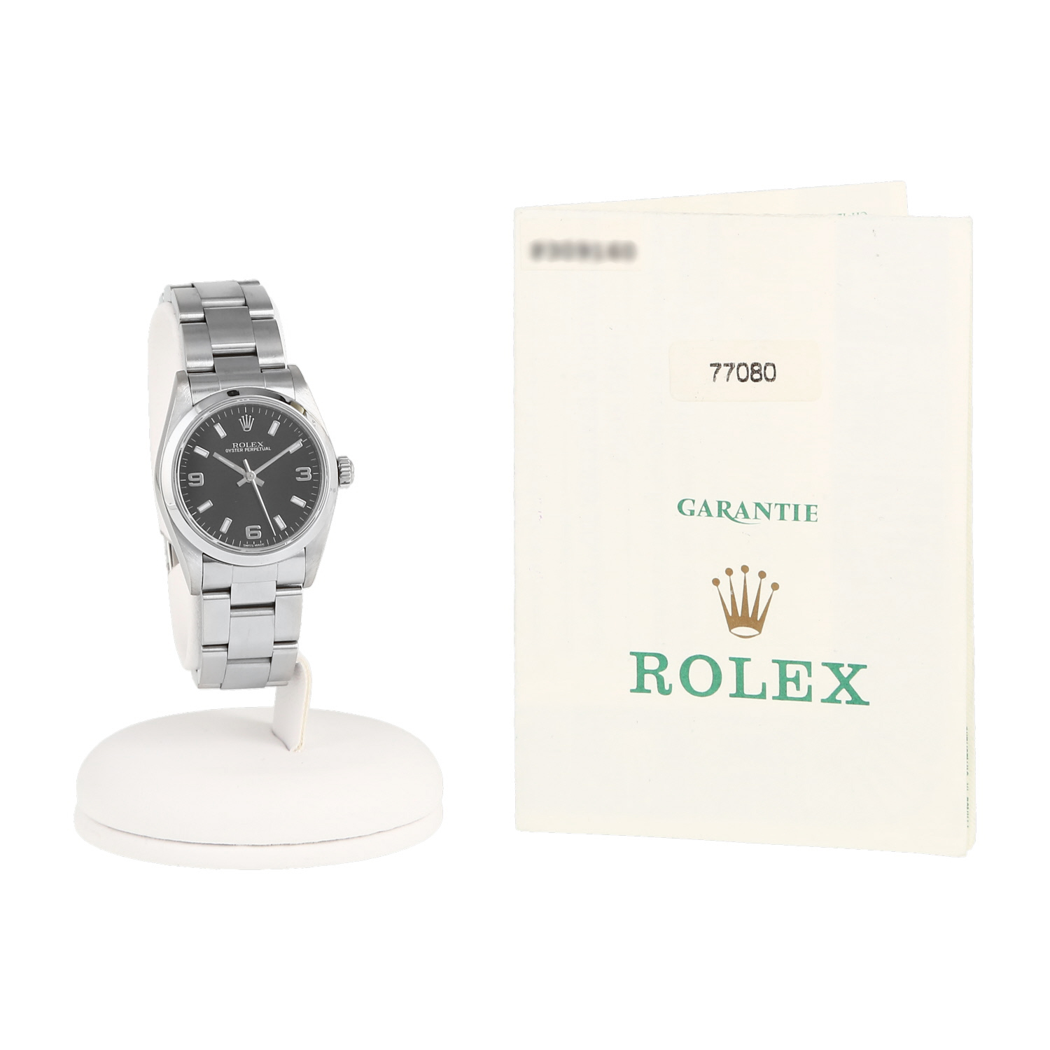 Montre Rolex Oyster Perpetual en acier Ref: Rolex - 77080  Vers 2000 - Detail D2
