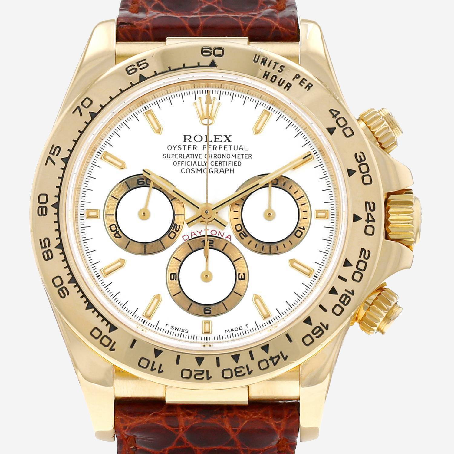Montre Rolex Daytona Automatique en or jaune Ref: Rolex - 16518  Vers 1997