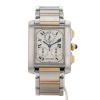 Cartier Tank Française Chrono  in gold and stainless steel Ref: Cartier - 2303  Circa 2000 - 360 thumbnail