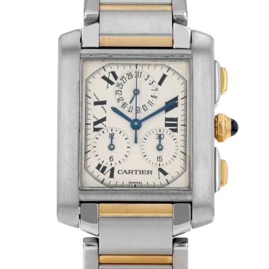 Orologio Cartier Tank Française Chrono in oro e acciaio Ref: Cartier - 2303  Circa 2000