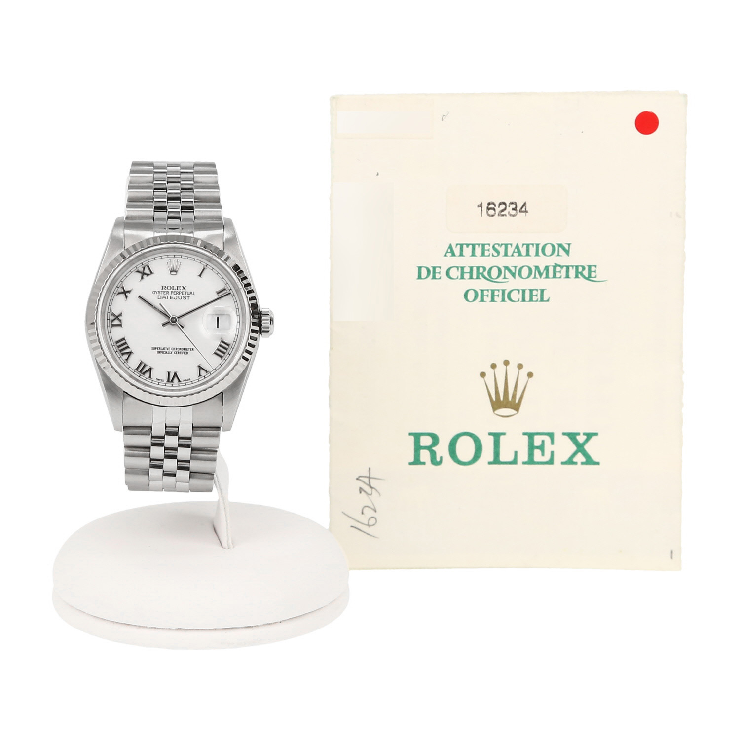 Reloj Rolex Datejust de oro y acero Ref: Rolex - 16234  Circa 2000 - Detail D2