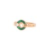 Anello girevole Bulgari Bulgari Bulgari in oro rosa, diamante e malachite - 00pp thumbnail