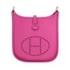 Borsa a tracolla Hermès  Mini Evelyne in pelle taurillon clemence rosa azalea - 360 thumbnail