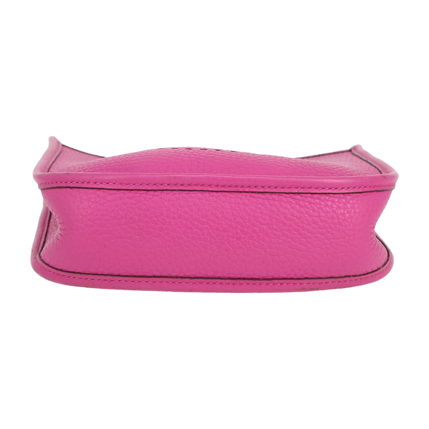 Hermès  Evelyne 16 cm shoulder bag  in Magnolia pink leather taurillon clémence - Detail D1