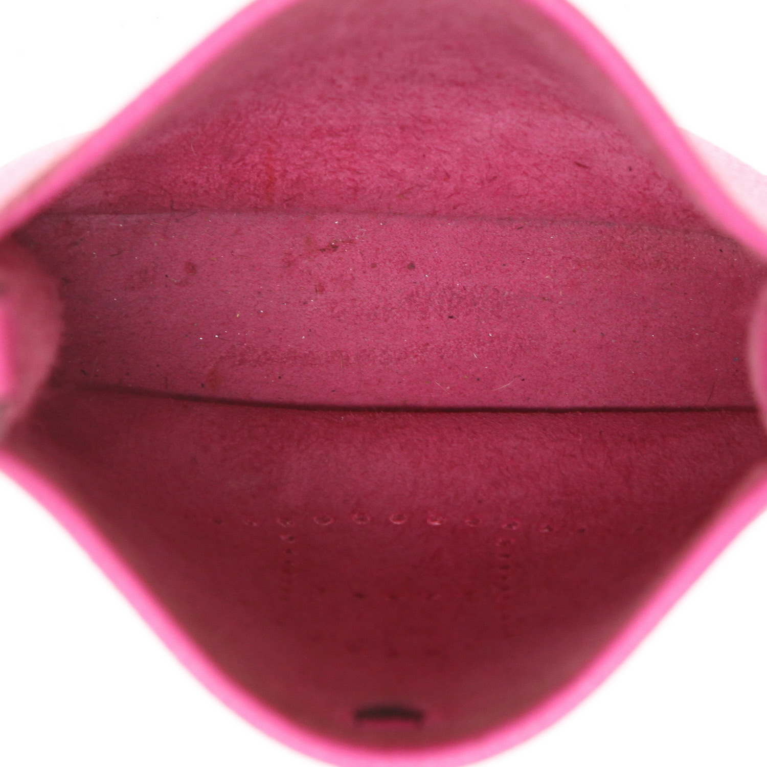 Sac bandoulière Hermès  Mini Evelyne en cuir taurillon clémence rose Magnolia - Detail D3