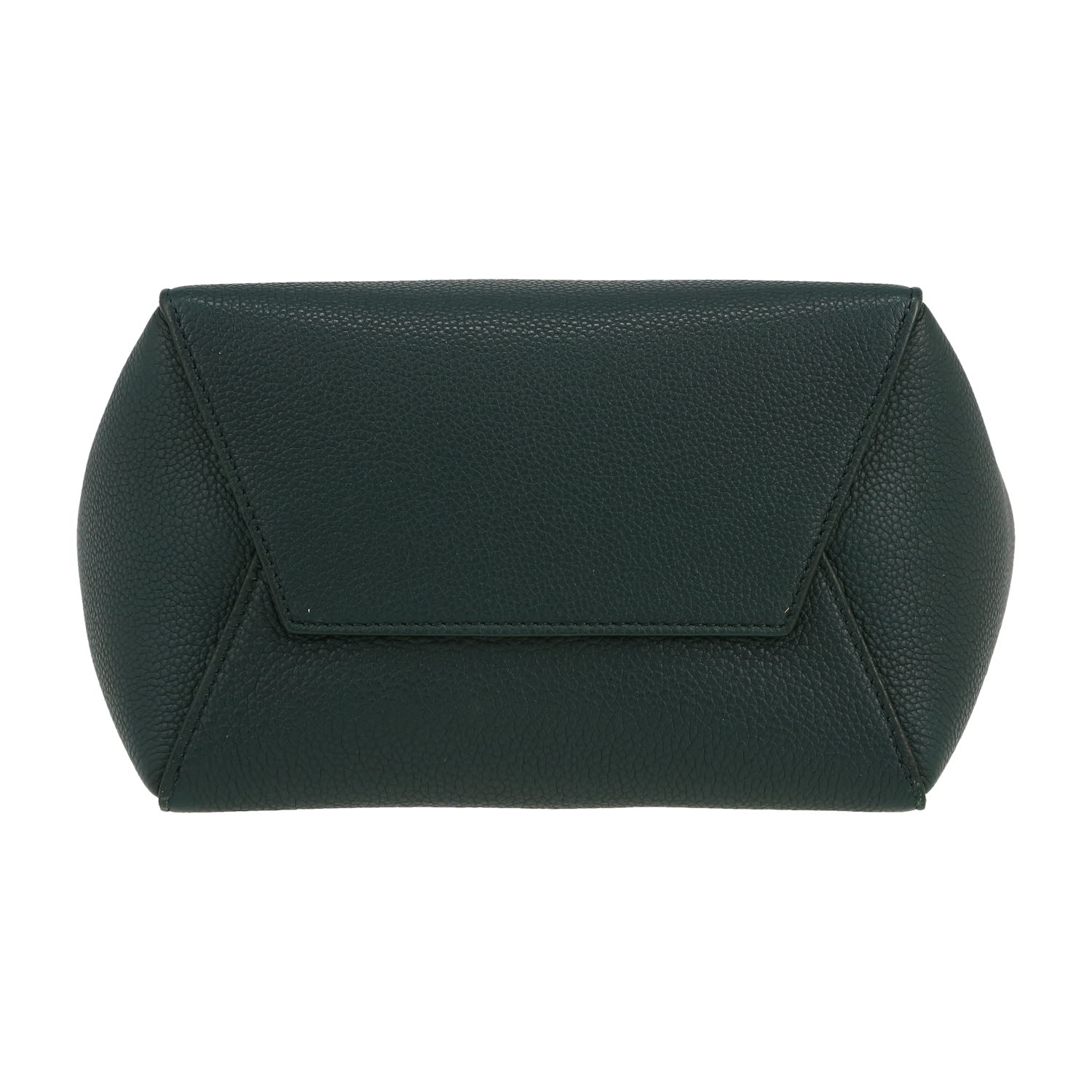 Bolso de mano Celine  Sac Sangle en cuero granulado verde - Detail D1