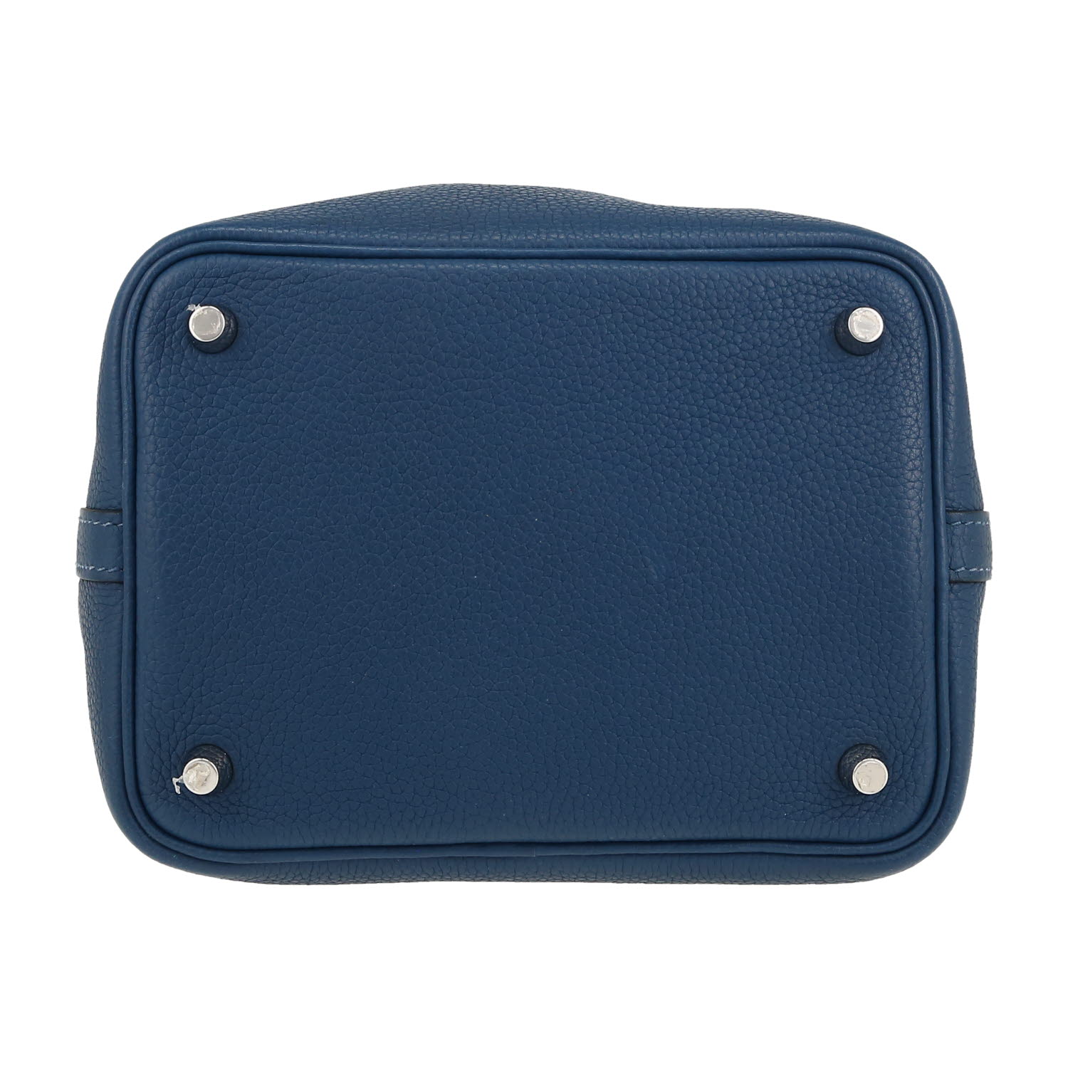Borsa Hermès  Picotin Lock in pelle taurillon clemence blu - Detail D1