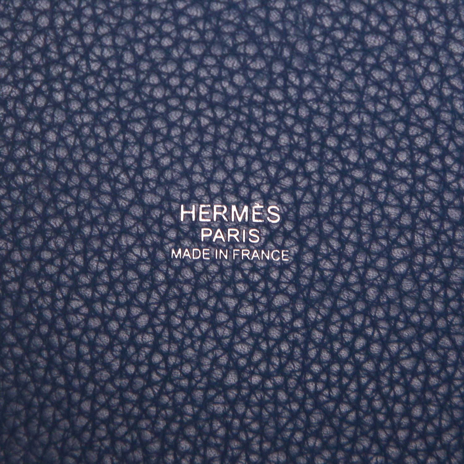 Hermès  Picotin 22 cm handbag  in blue leather taurillon clémence - Detail D2