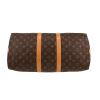 Borsa da viaggio Louis Vuitton  Keepall 45 in tela monogram marrone e pelle naturale - Detail D1 thumbnail