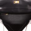 Hermès  Kelly 32 cm handbag  in black box leather - Detail D3 thumbnail