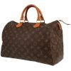 Bolso de mano Louis Vuitton  Speedy 35 en lona Monogram marrón y cuero natural - 00pp thumbnail