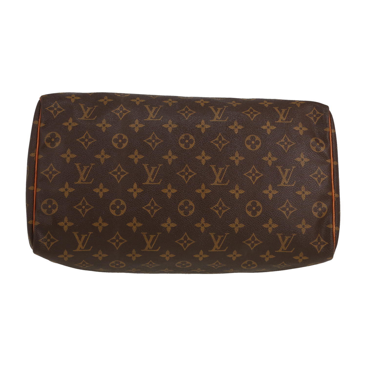 Borsa Louis Vuitton  Speedy 35 in tela monogram marrone e pelle naturale - Detail D1