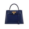 Bolso de mano Hermès  Шикарный платок ручной край люкс в стиле hermes en cuero box azul real - 360 thumbnail