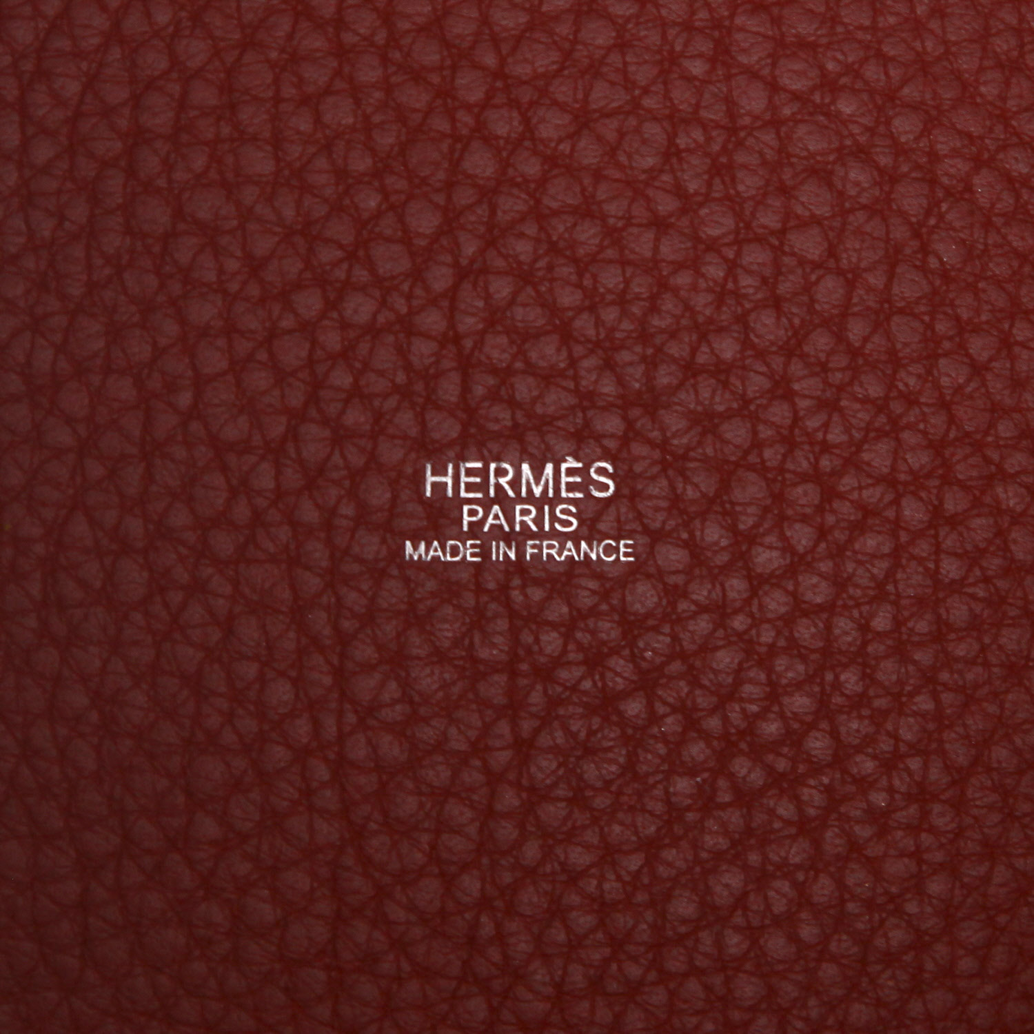 Borsa Hermès  Picotin 22 cm in pelle taurillon clemence rosso Garance - Detail D2