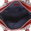 Bolso de mano Dior   en lona monogram gris y cuero rojo - Detail D3 thumbnail