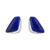 Paire de boucles d'oreilles Tasaki  en or blanc, lapis-lazuli et diamants - 00pp thumbnail