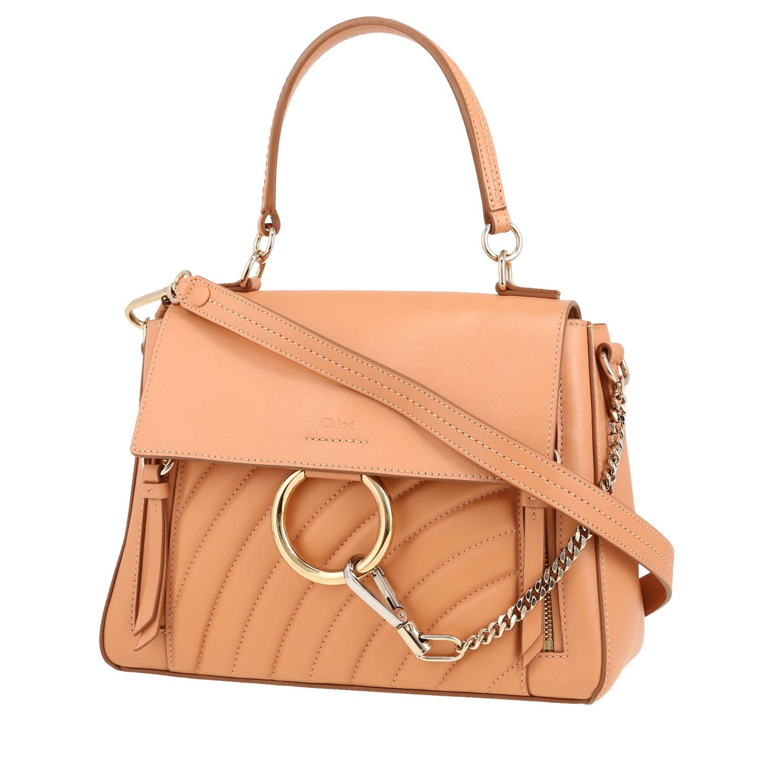 Faye Shoulder Bag In Pink Leather