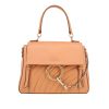 Chloé  Faye shoulder bag  in pink leather - 360 thumbnail