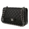 Bolso de mano Chanel  Timeless Jumbo en cuero granulado acolchado negro - 00pp thumbnail