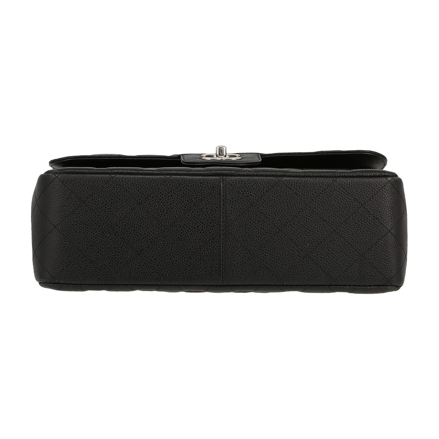 Borsa Chanel  Timeless Jumbo in pelle martellata e trapuntata nera - Detail D1