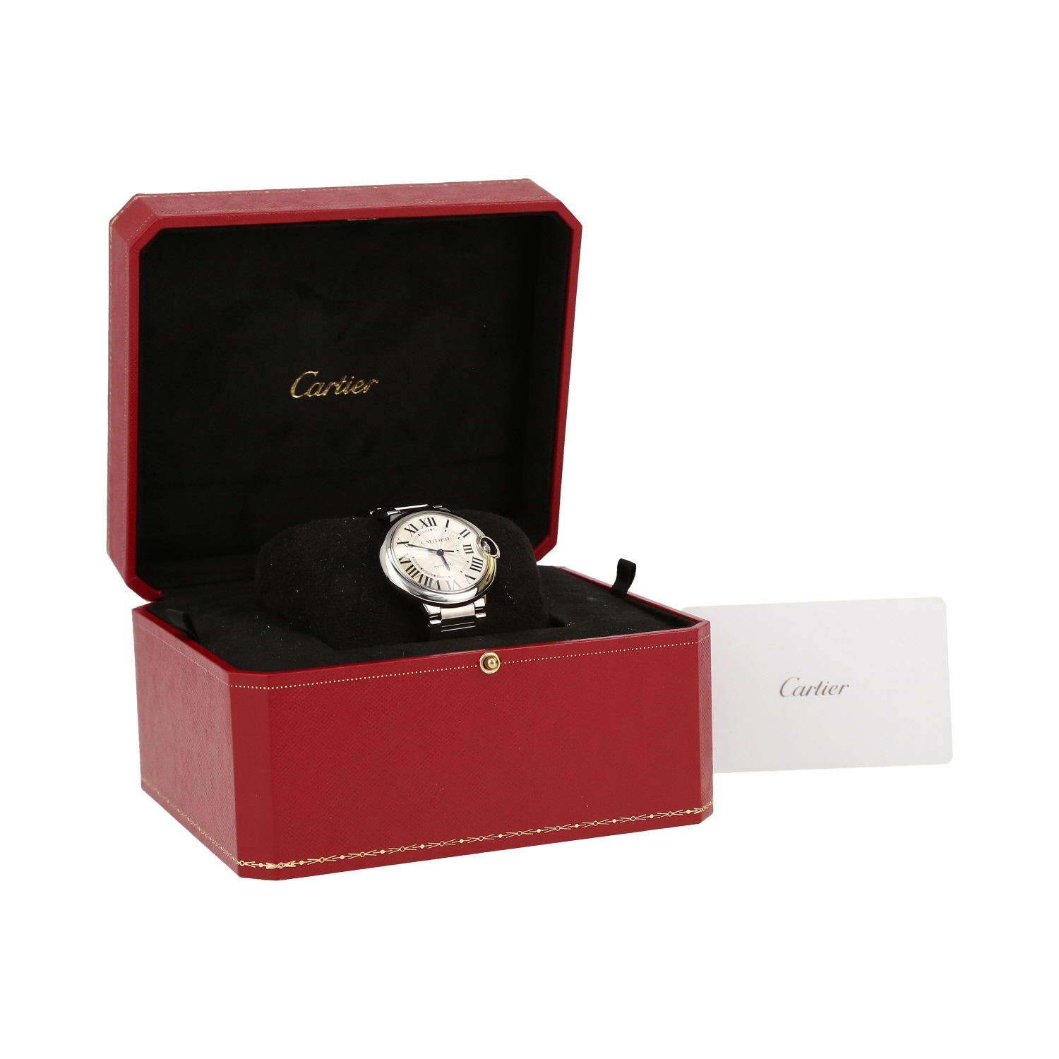 Cartier Ballon Bleu De Cartier  in stainless steel Ref: Cartier - 4372  Circa 2010 - Detail D2