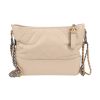 Chanel  Gabrielle  medium model  shoulder bag  in beige quilted leather - 360 thumbnail