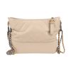 Chanel  Gabrielle  shoulder bag  in beige quilted leather - 360 thumbnail