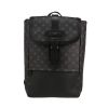 Louis Vuitton  Saumur Backpack backpack  in grey Eclipse monogram canvas  and black leather - 360 thumbnail