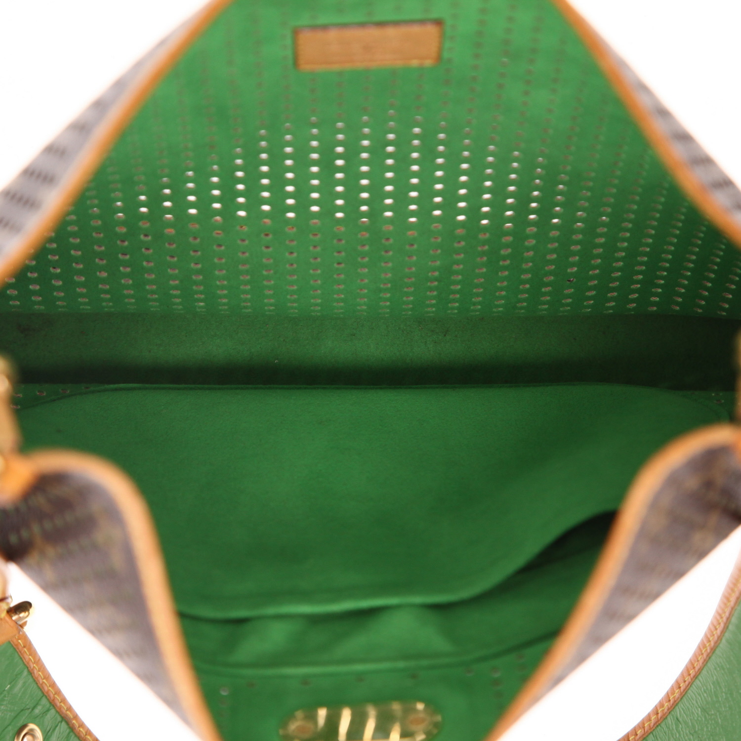 Bolso bandolera Louis Vuitton  Editions Limitées en lona Monogram y cuero natural - Detail D3