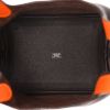 Bolso de mano Hermès  Picotin en cuero taurillon clémence marrón y naranja - Detail D3 thumbnail