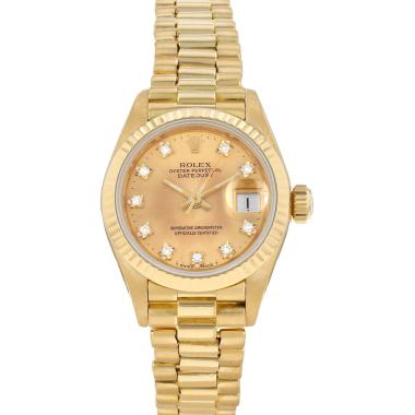 Montre Rolex Datejust Lady en or jaune Ref: Rolex - 69178  Vers 1986