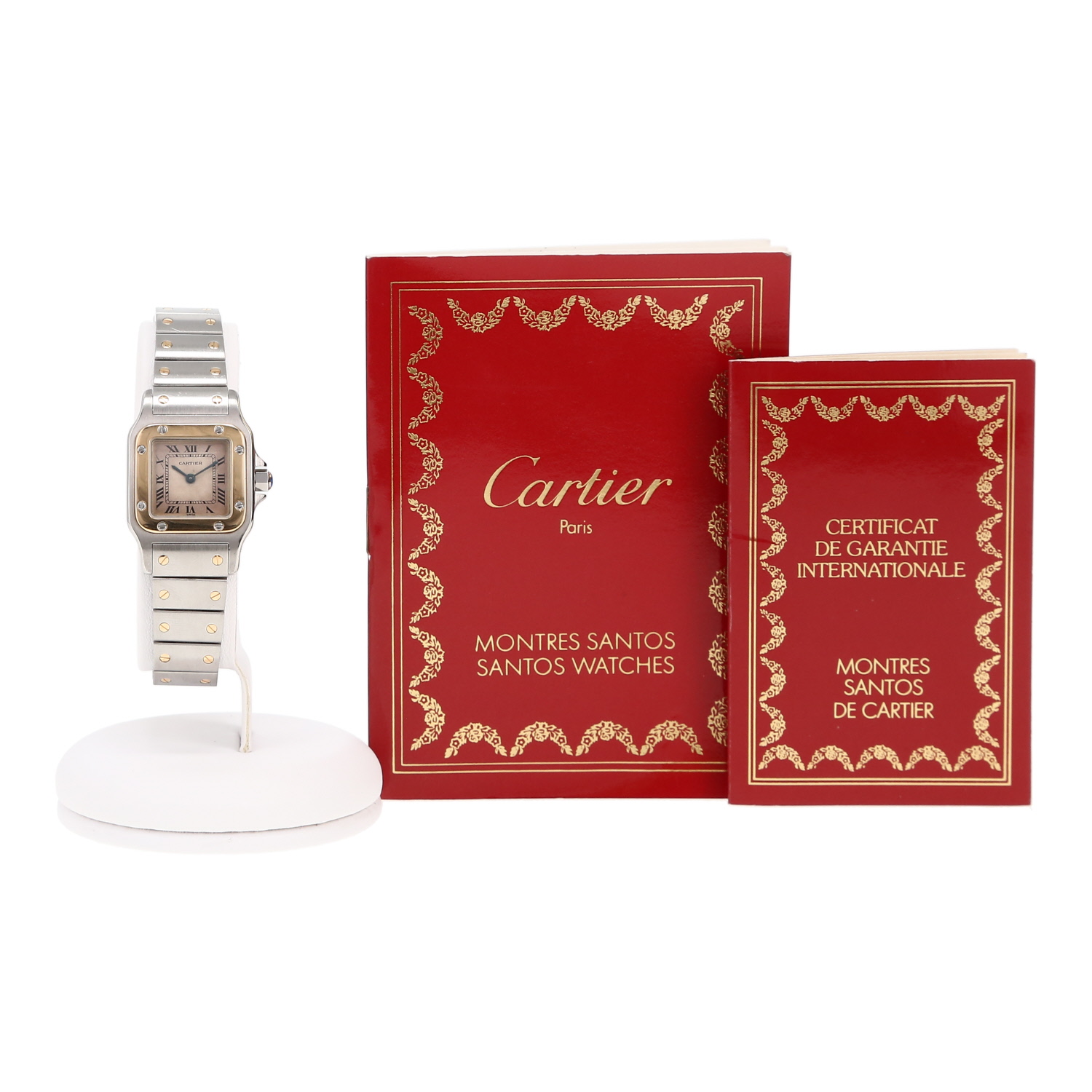 Cartier Santos Galbée  in gold and stainless steel Ref: Cartier - 1057930  Circa 1993 - Detail D2