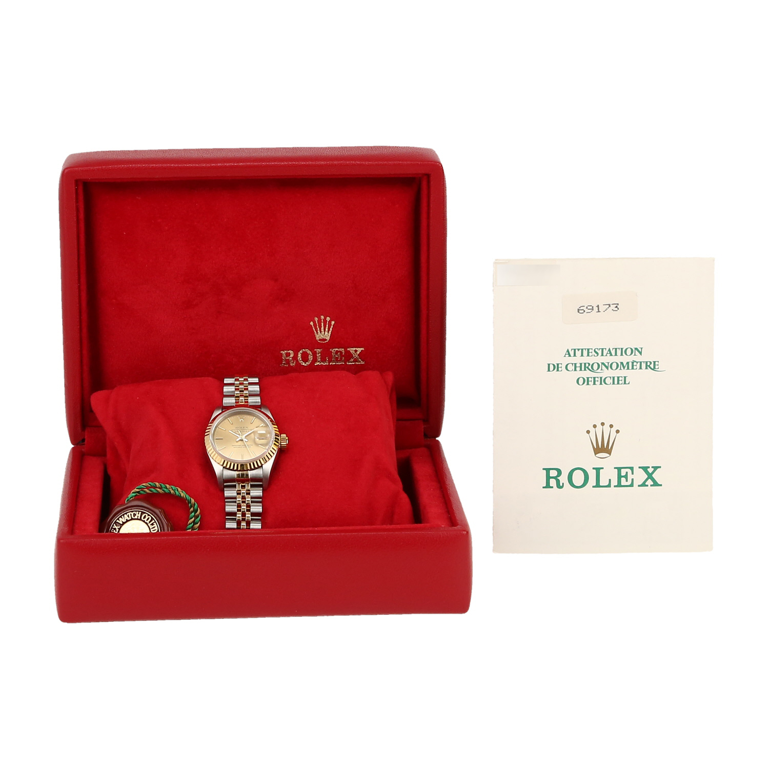 Rolex Datejust Lady  in gold and stainless steel Ref: Rolex - 69173  Circa 1995 - Detail D2