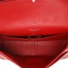 Chanel  Timeless Jumbo handbag  in red chevron quilted leather - Detail D3 thumbnail