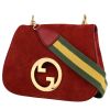 Gucci  Blondie large model  handbag  in red suede - 00pp thumbnail