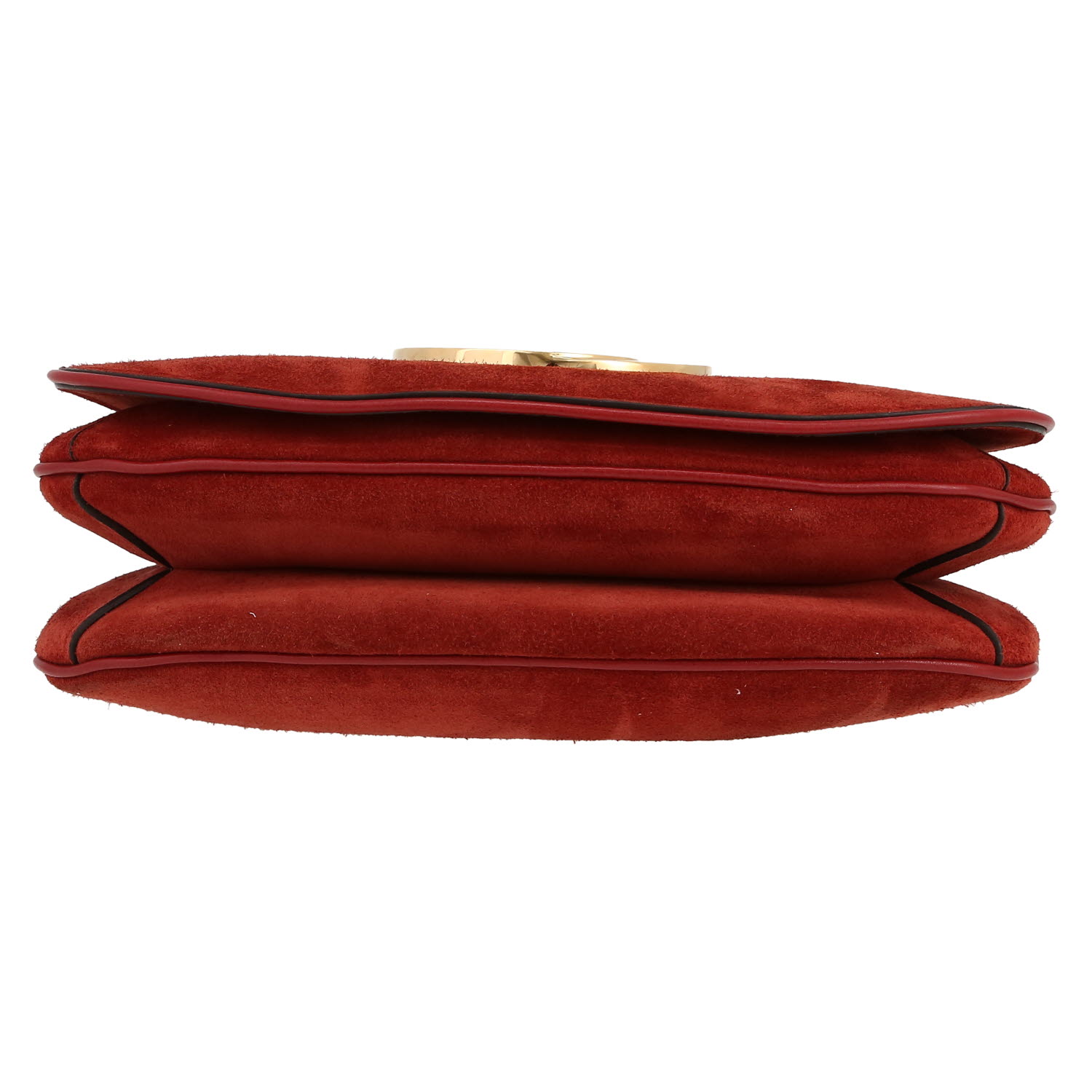 Borsa Gucci  Blondie modello grande  in camoscio rosso - Detail D1