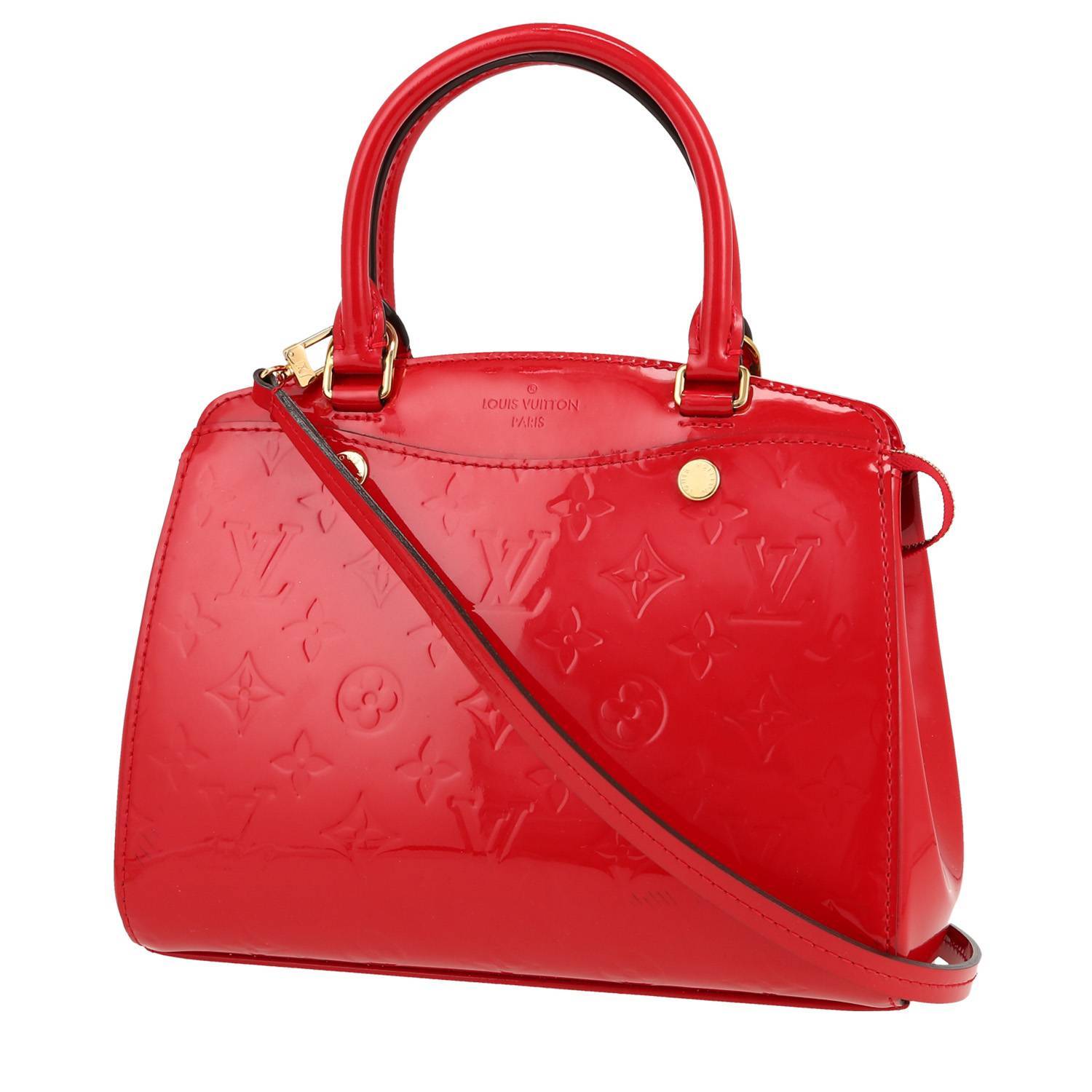 Louis Vuitton Brea handbag in red monogram patent leather