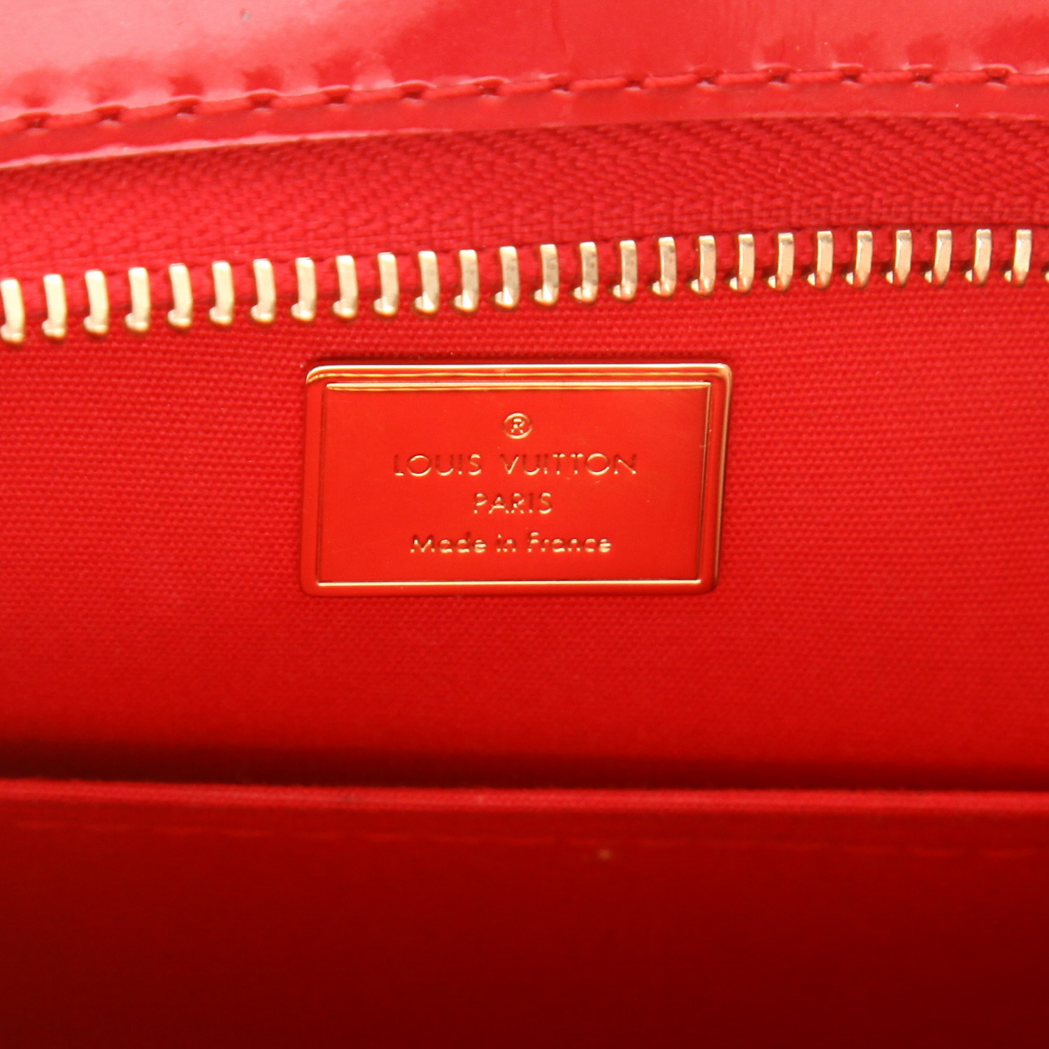 Bolso de mano Louis Vuitton  Brea en charol Monogram rojo - Detail D2