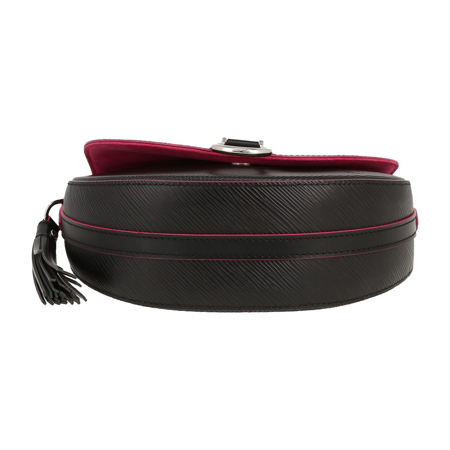 Bolso bandolera Louis Vuitton  Saint Cloud en cuero Epi negro - Detail D1