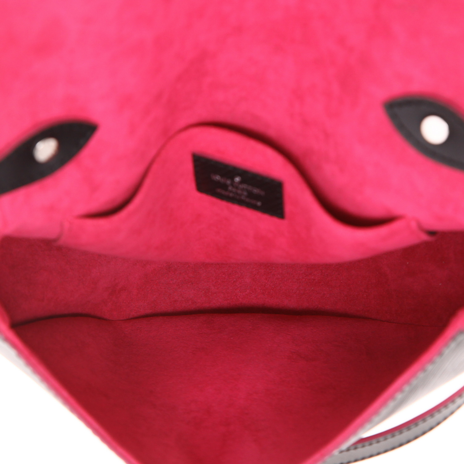 Sac bandoulière Louis Vuitton  Saint Cloud en cuir épi noir - Detail D3