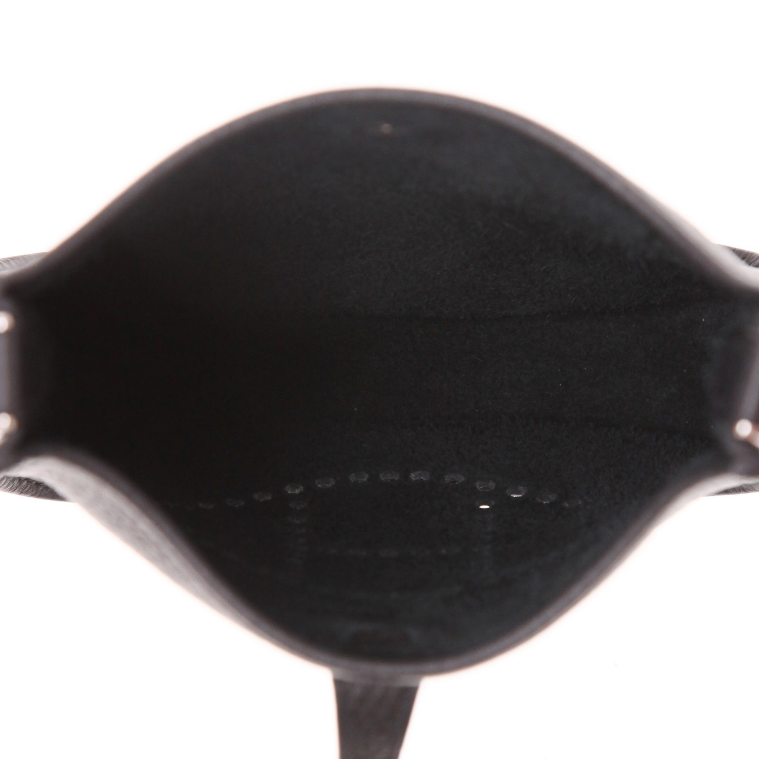 Bolso bandolera Hermès  Evelyne 16 cm en cuero taurillon clémence negro - Detail D3