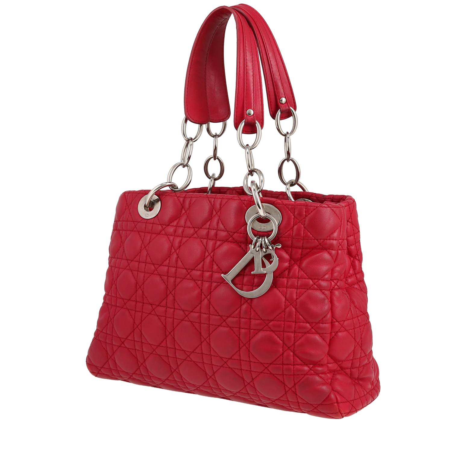 Soft Handbag In Leather Cannage