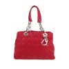 Bolso de mano Dior Soft en cuero cannage rojo - 360 thumbnail