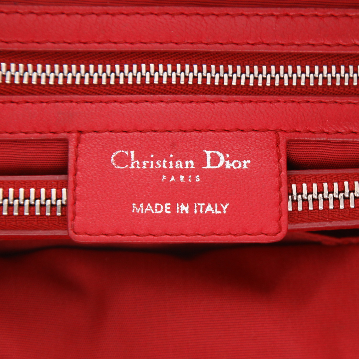 Borsa Dior Soft in pelle cannage rossa - Detail D2