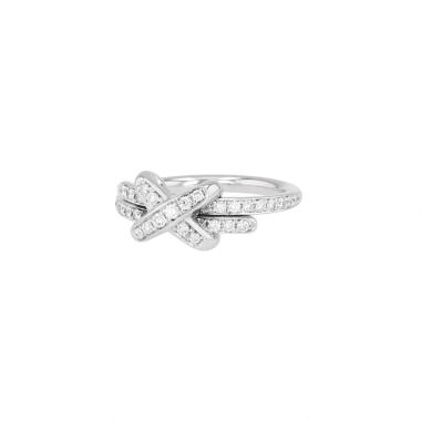 Chaumet Jeux de Liens ring in white gold and diamonds