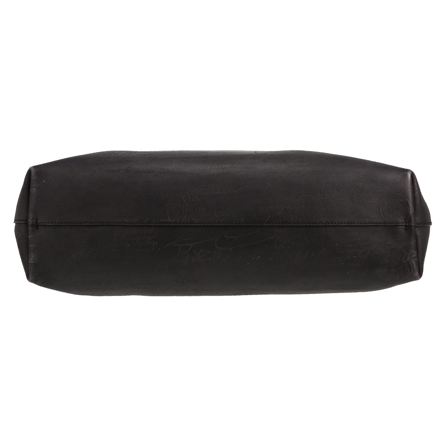 Shopping bag Berluti  Scritto in pelle nera - Detail D1