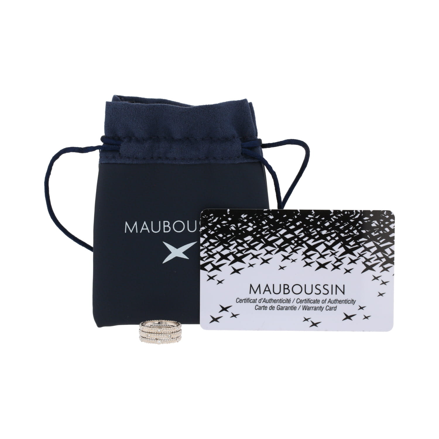 Bague Mauboussin Le Premier Jour en or blanc et diamants - Detail D2