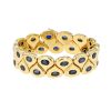 Bracelet Chaumet Tsouka en or jaune et saphirs - 00pp thumbnail